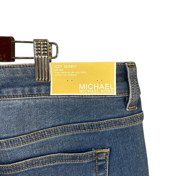 NEW Michael Kors Womens 14P Izzy Skinny Crop Jeans NWT - Picture 7 of 14